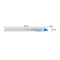 BOSCH S1237BEF Blade PRO Medium-Thick Metal Precise | BIM | 3x3 Tooth | 5pcs/pack | 300mm length