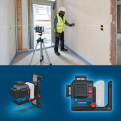 BOSCH GLL 18V-120-33CG PRO Cordless Line Laser 35mtr working range. Green Laser [Bare Unit]